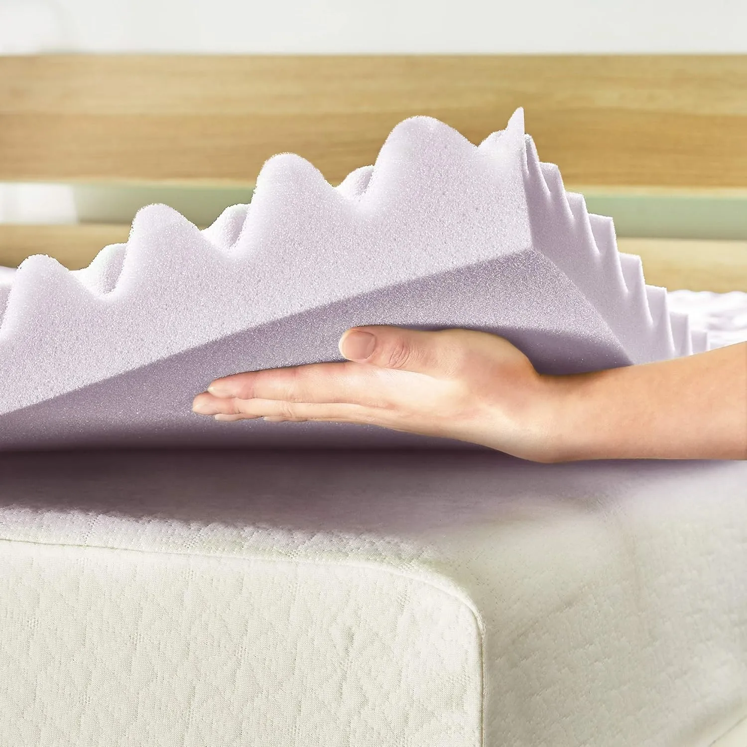 Best Price Mattress Twin Mattress Topper - 3 Inch 5-Zone Memory Foam Bed Topper with Lavender Infused Cooling Mattress Pad, Twin Size