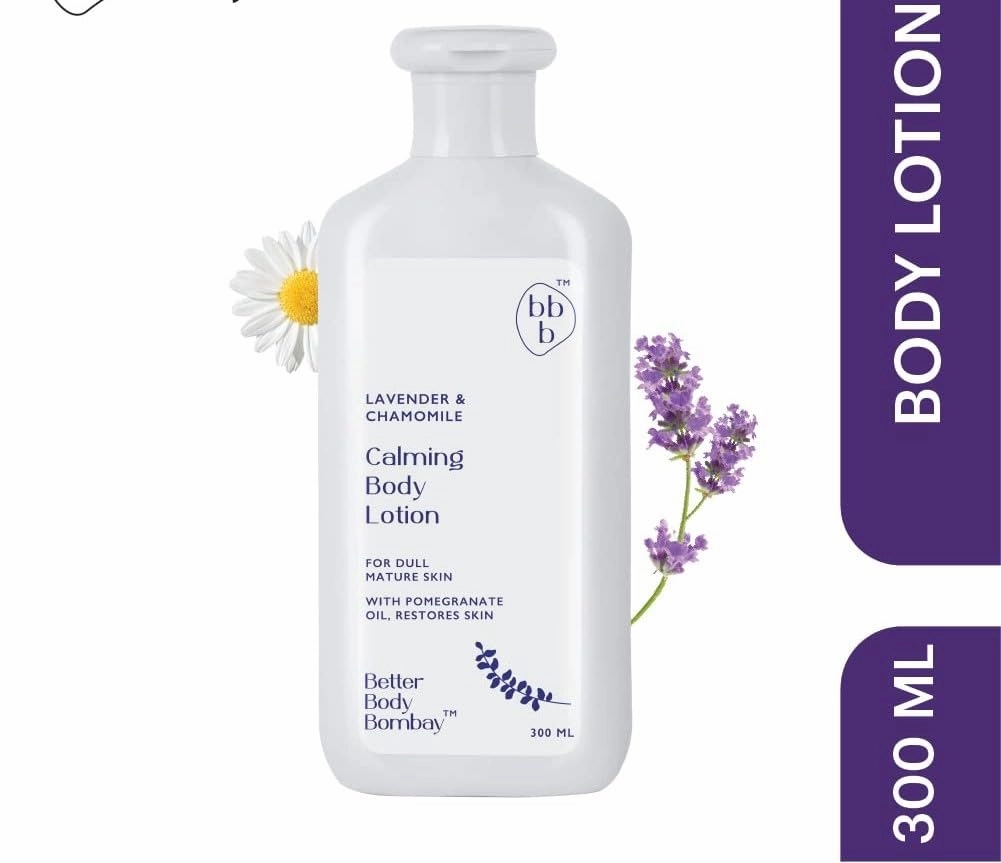 Better-Body Bombay Lavender & Chamomile Calming Body Lotion (300ml) | Paraben & Phthalate Free | For Women & Men | Calms, Relaxes & Balances Dull & Mature Skin
