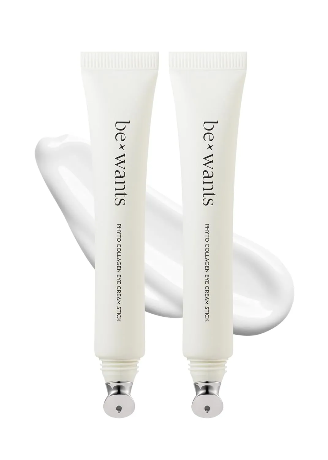 Bewants Under Eye Cream for Puffiness and Bags, Phyto Collagen Firming & Hydrating Treatment – 56.7% Vegan Collagen & Plant-Based Retinol, Refreshing Massage Applicator, 0.67 fl oz (2 Pack)