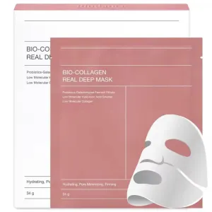 Bio-Collagen Face Mask - Hydrating & Firming Facial Treatment with Natural Collagen, Glass Skin Face Mask for Deep Moisturizing, Firming, Glowing