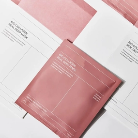 Bio-Collagen Real Deep Facial Overnight Mask, Hydrating, Pore Minimizing, Firming 34g x 5ea (5)