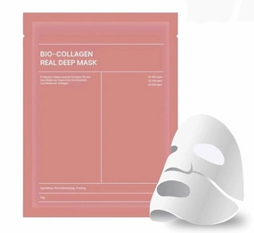 Bio-Collagen Real Deep Mask, I Hydrating and Pore Minimizing Face Treatment I Overnight Hydrogel Sheet Mask