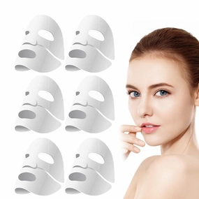 Bio-Collagen Real Deep Mask, Skinqueen Deep Collagen Anti Wrinkle Lifting Face Mask, Bio Collagen Facial Masks Deep Hydrating Firming Overnight - Pack of 6