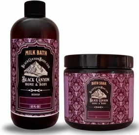 Black Canyon White Pepper Lavender Scented Milk Bath & Sea Salt Bath Soak Set