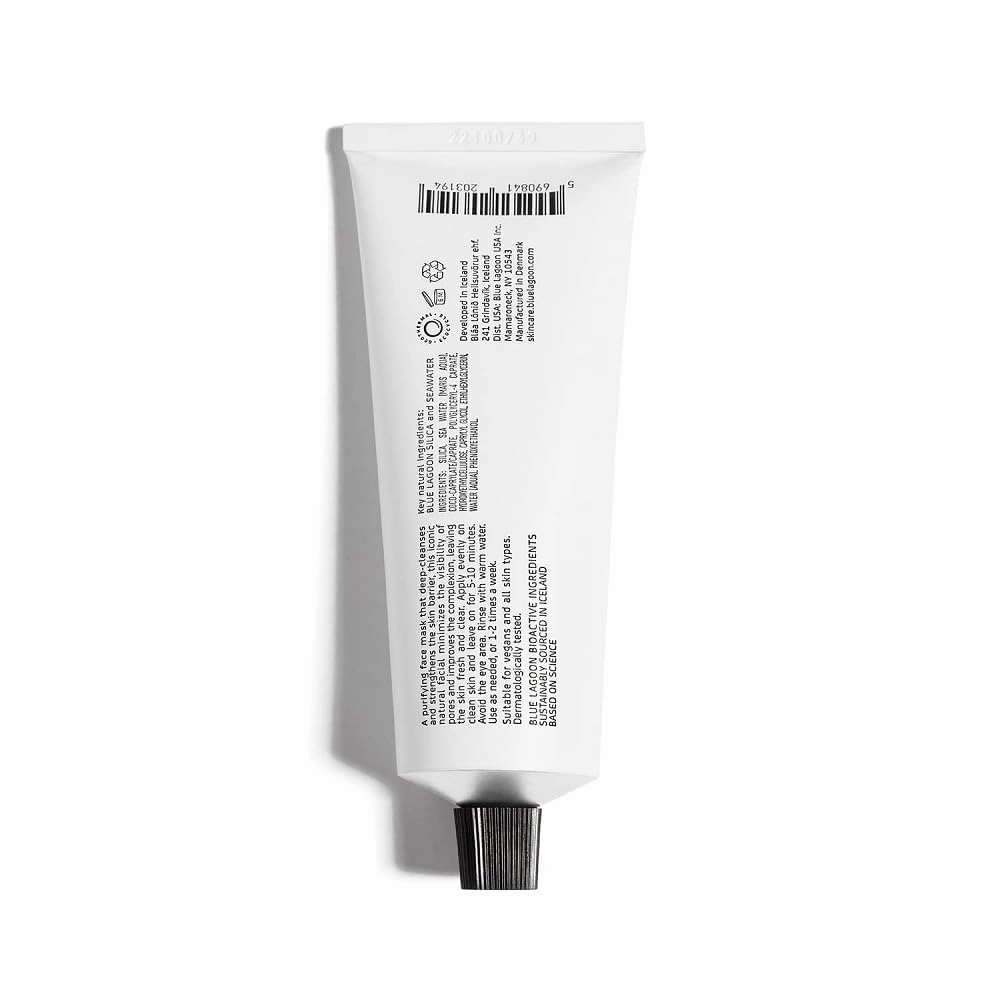 Blue Lagoon - Deep Cleansing, Pore Purifying Silica Face Mask For Enhanced Glow & Improved Complexion - Hydrating Face Mask - Hydrating Mask Skin Care -Icelandic Skincare (2.5 oz | 75 ml)