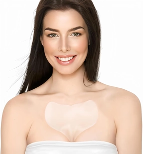 BLUMBODY Chest Wrinkle Pads – Anti-Wrinkle Silicone Patches Skin Firming & Smoothing – Reusable Overnight Chest Pads – Anti-Aging Crepe Erase Pads – Neck & Décolleté (1.5-Month Supply)