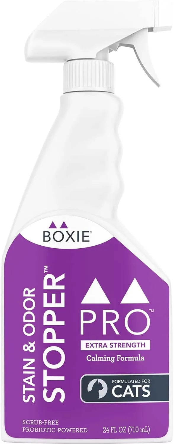 Boxie® Pro™Probiotic Calming Lavender Stain & Odor Stopper™ for Cats, 24 oz Boxiecat