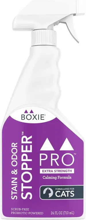 Boxie® Pro™Probiotic Calming Lavender Stain & Odor Stopper™ for Cats, 24 oz Boxiecat