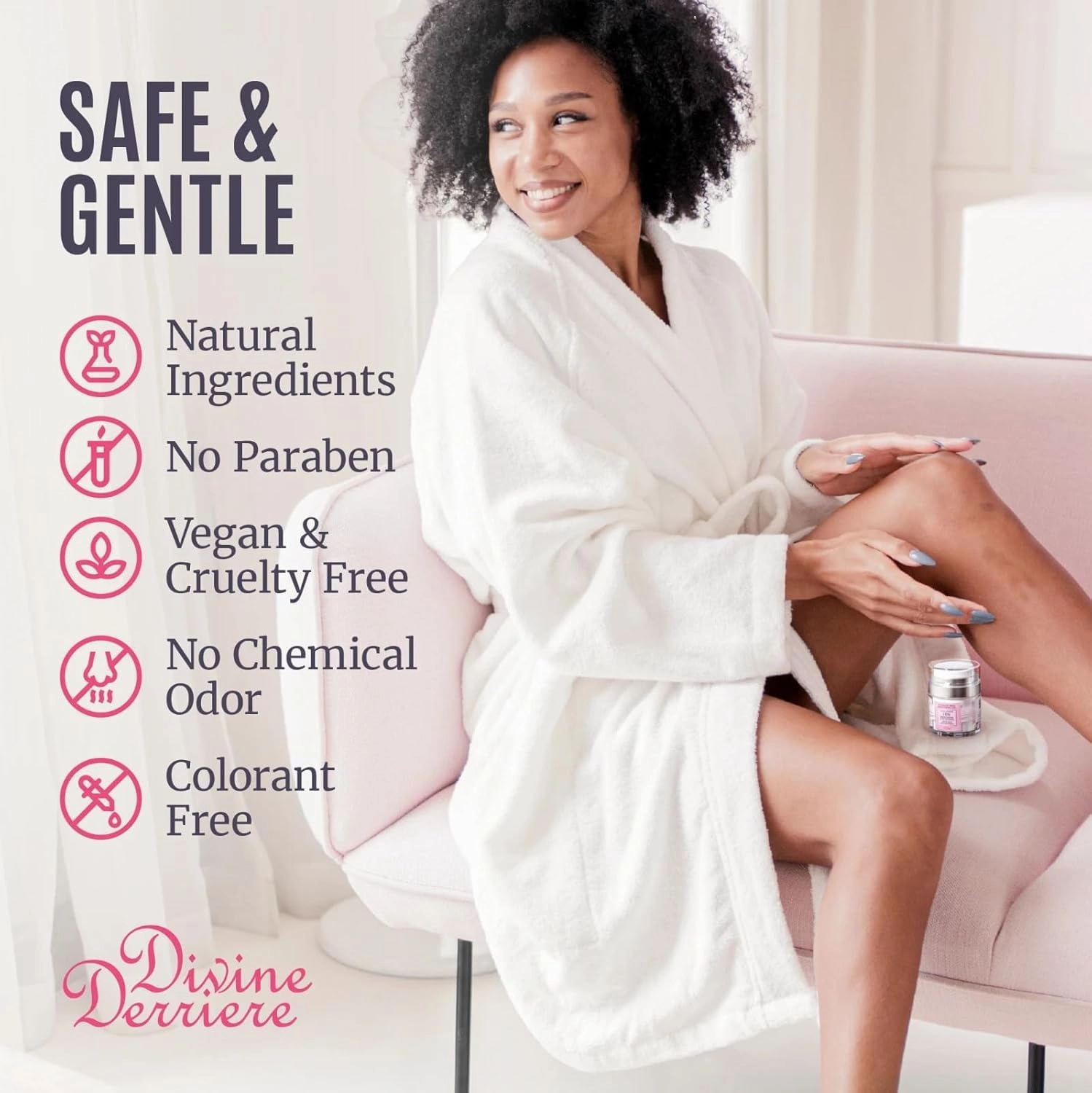 Brazilian Booty Cream – Butt Lift & Firming Cream for Smooth, Toned Curves – Cellulite & Inner Thigh Tightening Lotion – Hydrates & Enhances Skin Elasticity – 50ml / 1.7 fl oz Jar