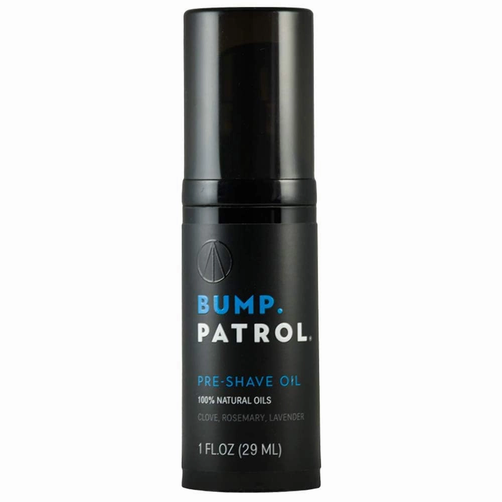 Bump Patrol Pre-Shave Oil for Men with Natural Essential Oils - Smooth Shave, Softer Skin - 1 Ounce - Pack of 4