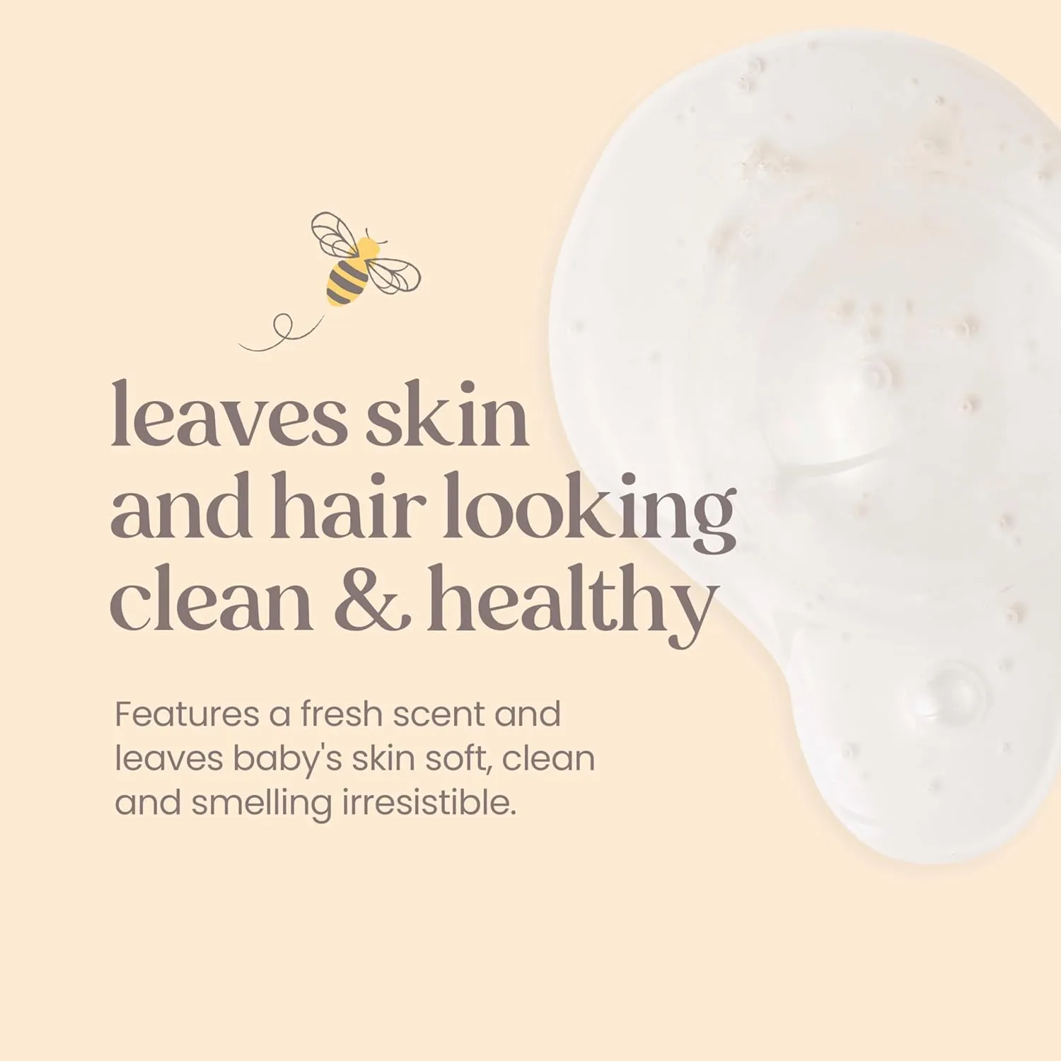 Burt's Bees Baby Shampoo and Body Wash Bundle, 2 Original and 1 Calming with Lavender Tear Free Baby Soap, 12 Fl Oz , 3 Count