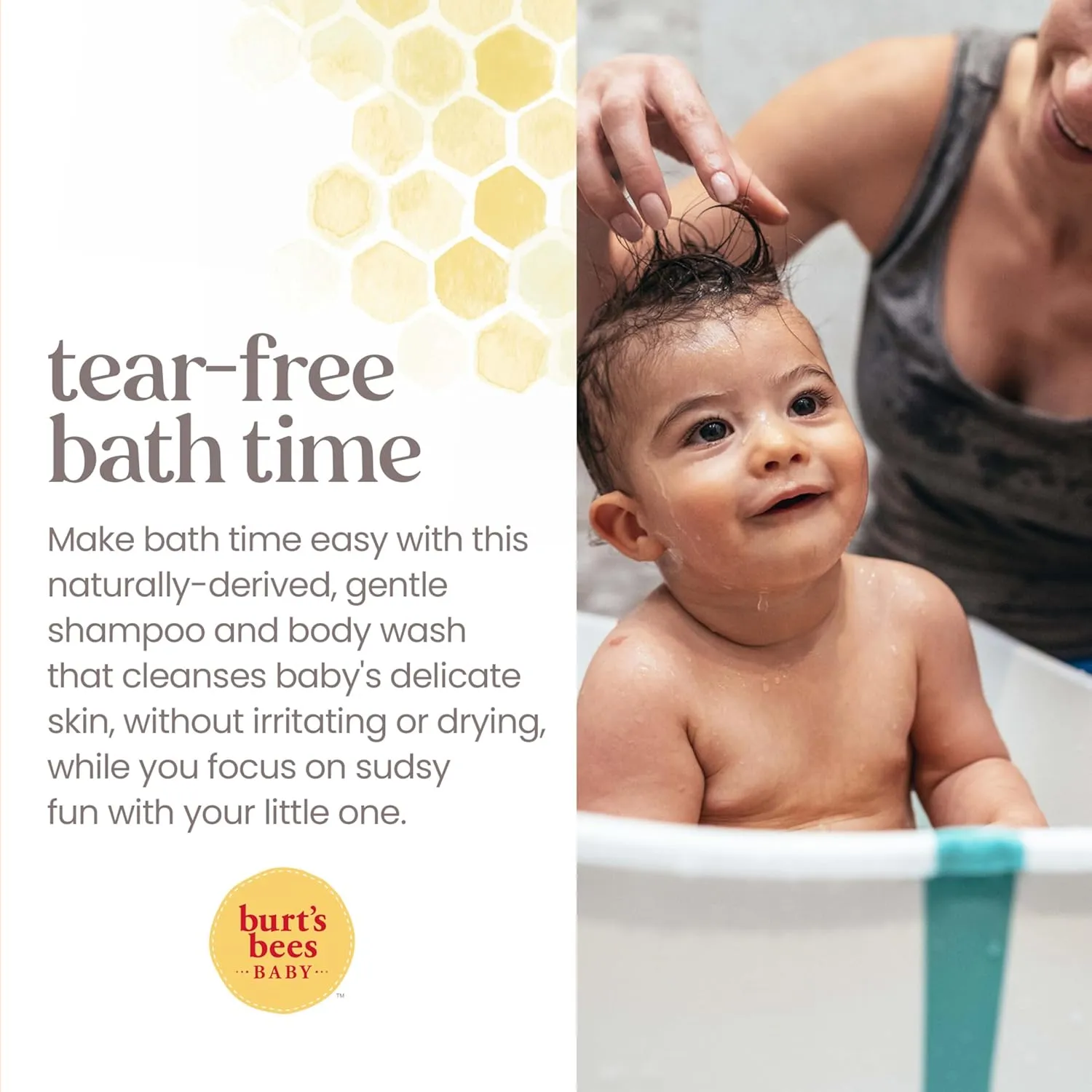 Burt's Bees Baby Shampoo and Body Wash Bundle, 2 Original and 1 Calming with Lavender Tear Free Baby Soap, 12 Fl Oz , 3 Count