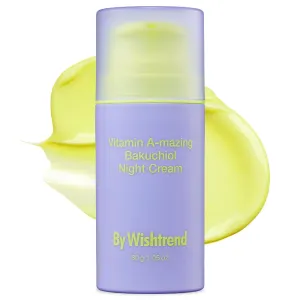 BY WISHTREND Vitamin A-mazing Bakuchiol Retinal Night Cream (0.35 Ounce (Pack of 1)) (1.05 Ounce (Pack of 1))