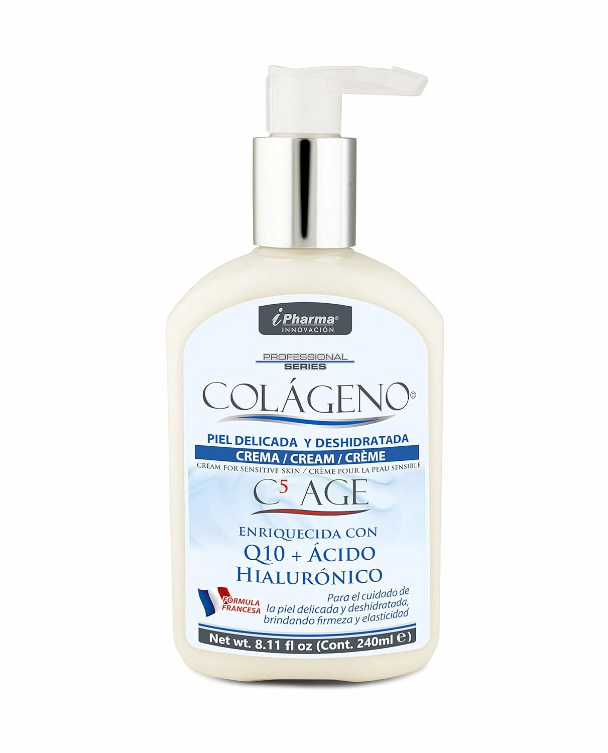 C5 Age Anti-Aging & Anti-Wrinkle Cream with 5 Collagen Peptides – Hydrating & Firming Facial & Body Treatment for Younger, Smoother Skin IPHARMA