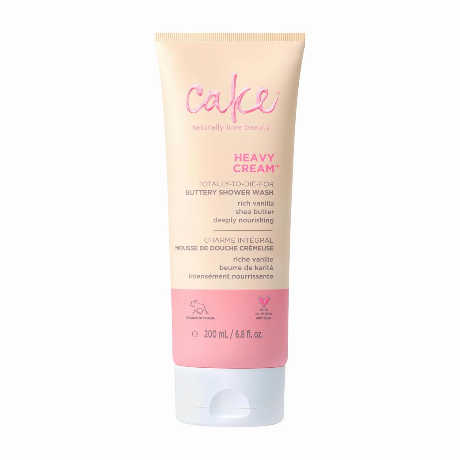 Cake Beauty Heavy Cream Buttery Shower Wash (Froth), 7 Ounce