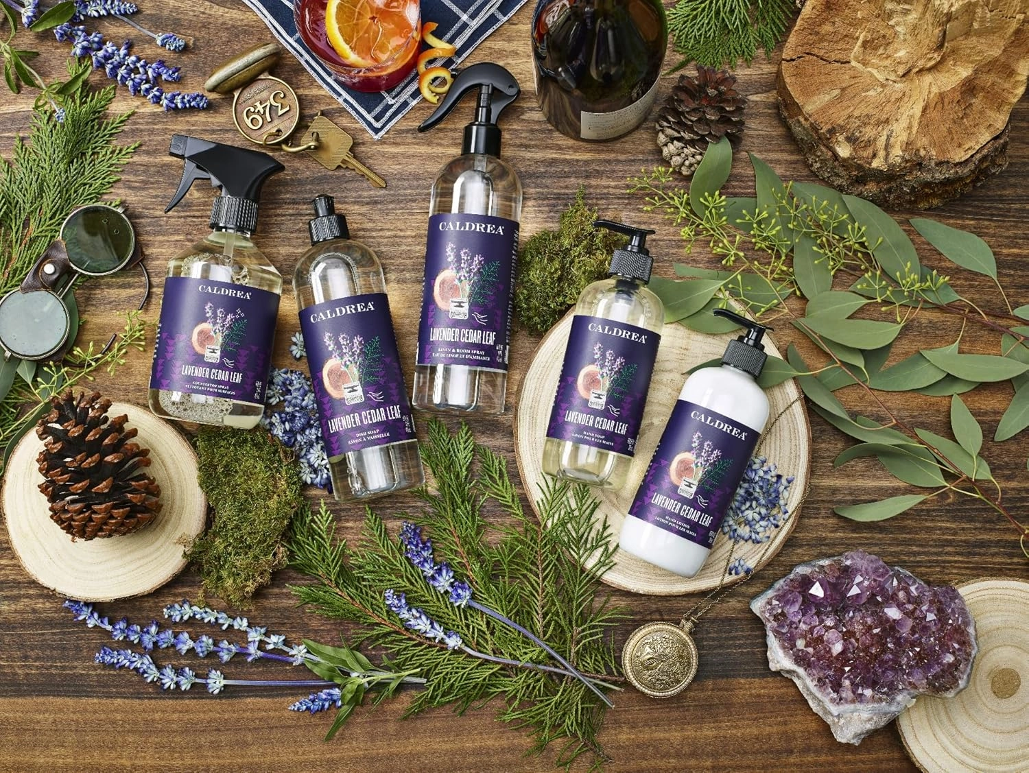 Caldrea Hand Soap Refill, Aloe Vera Gel, Olive Oil And Essential Oils To Cleanse And Condition, Lavender Cedar Leaf, 32 Oz