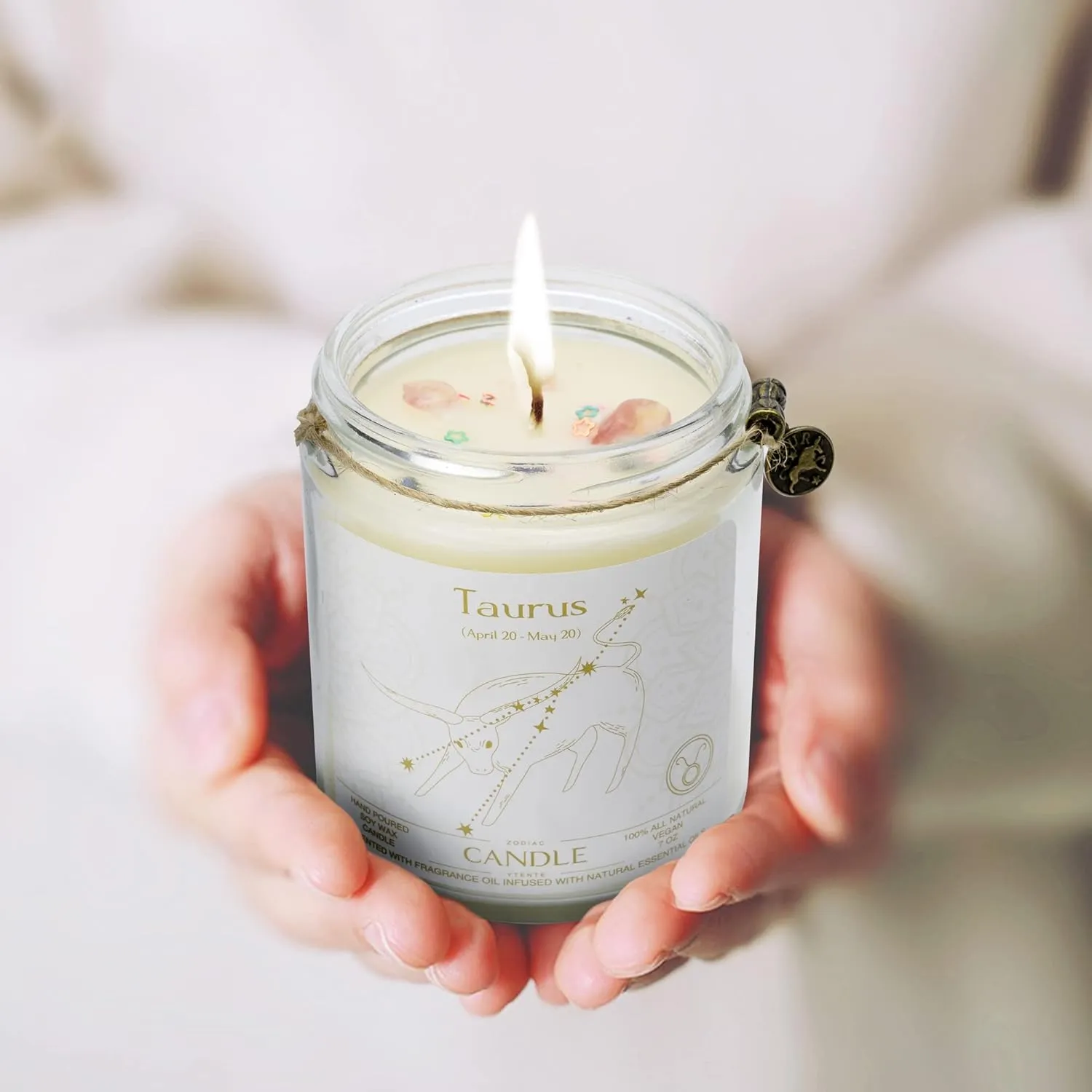 Candle, Soy Wax, Scented, Zodiac - Taurus, Birthday Gift for Women