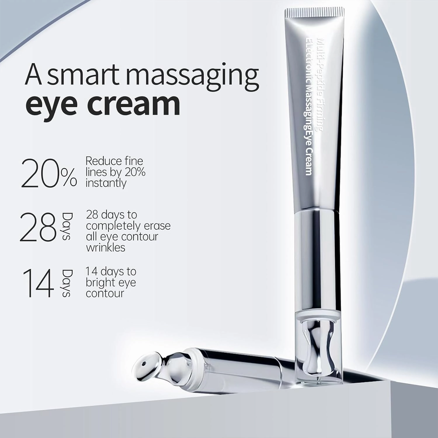 Celestiquer Peptide Massaging Eye Cream, Multi-Peptide Firming Eye Tightener, Eye Cream for Puffiness and Bags Under Eyes (2)