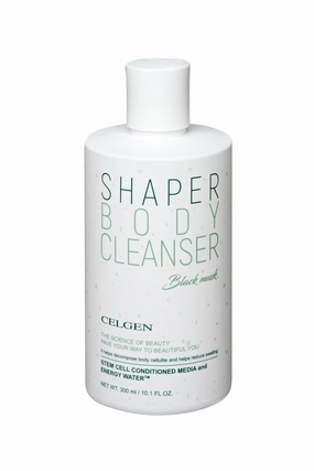 CELGEN] Body Shaper Cleanser for Cellulite – Growth Factor & Peptide Formula, Hibiscus & Marine Extracts, Toning & Firming Shower Gel with Black Musk, 10.1 Fl. Oz./ 300ml