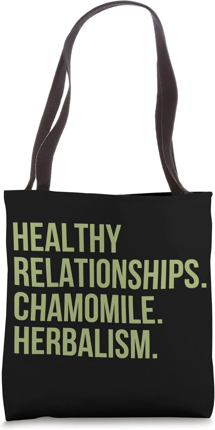 Chamomile Herbalist Herbalism Herbal Medicine Tote Bag