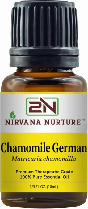Chamomile German Essential Oil 100% Pure Premium Therapeutic Grade, Undiluted - Aromatherapy Diffuser for Calm and Relaxation, Skin Care, Hair Care
