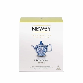 Chamomile Herbal Tea – 15 Pyramid Infusers – Soothing & Caffeine-Free by Newby Teas