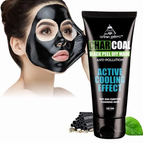 Charcoal Black Peel Off Mask for Men & Women | Removes Blackheads and Whiteheads | Active Cooling Effect | Deep Skin Purifying Cleansing (60 gm) (Buy 2 Quantity Get 1 Quantity Free)