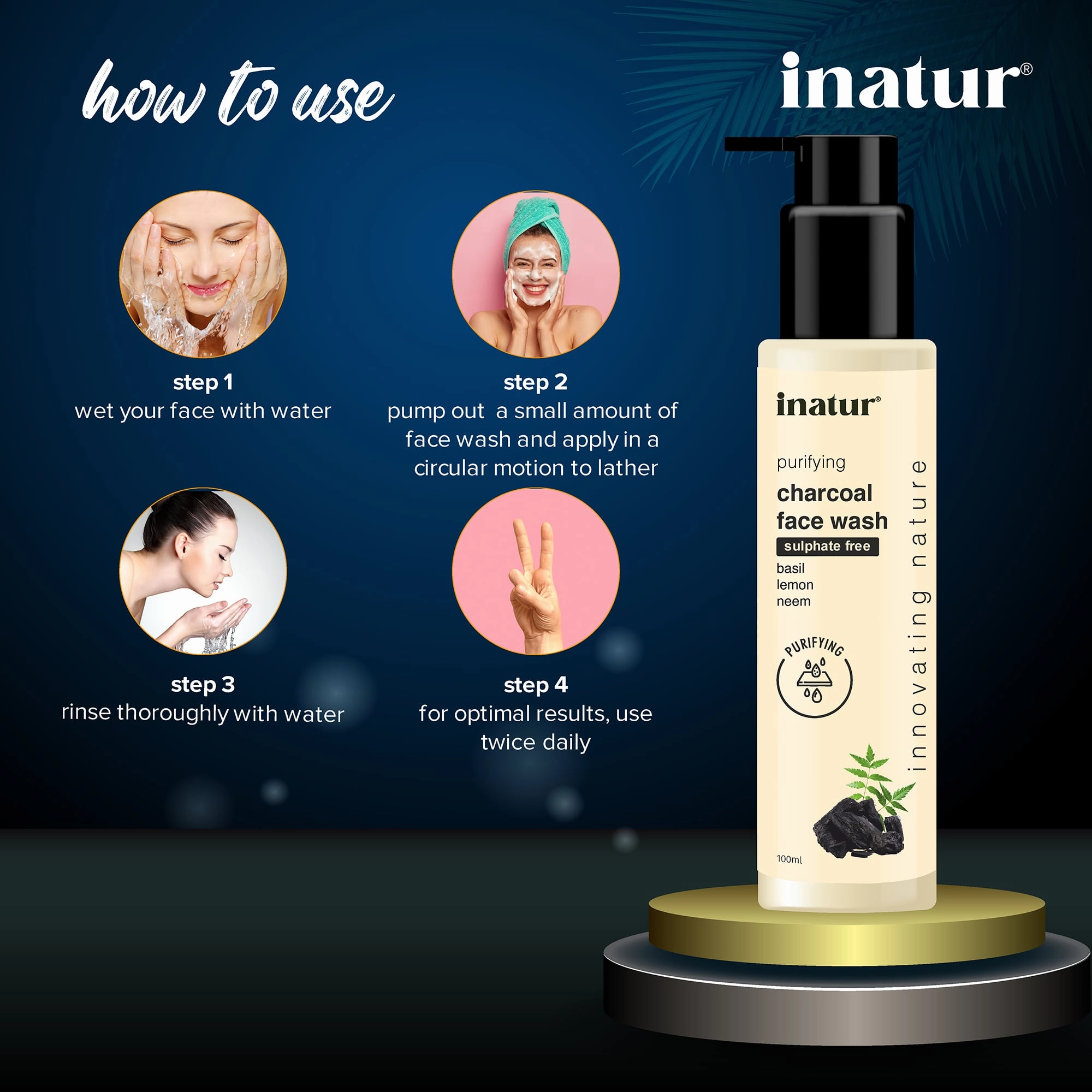 Charcoal Face Wash - 100ml