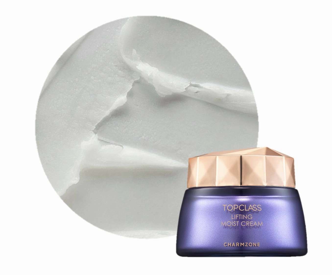 CHARMZONE TopClass Lifting Moist Cream – Korean Skincare for Firming & Elasticity | Triple Collagen   Protein for Lifting & Hydrating Synergy (1.69 oz)