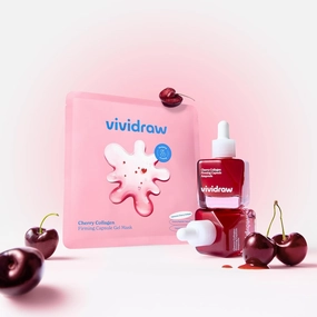 Cherry Collagen Firming Capsule Serum and Gel Mask