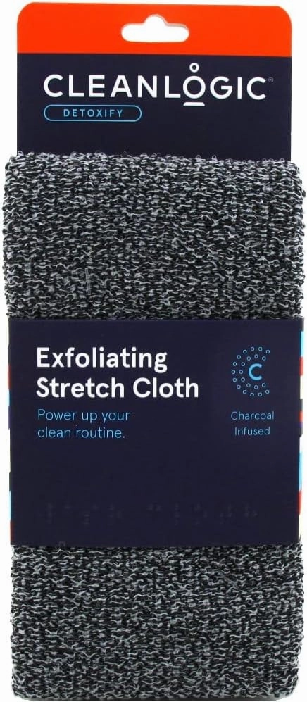 Clean Logic Detox Charcoal Purifying Stretch Wash Cloth (Pack of 3)
