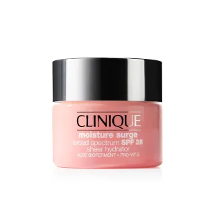 Clinique Moisture Surge Broad Spectrum SPF 28 Sheer Hydrator Face Moisturizer With Hyaluronic Acid, Aloe Bioferment   Provitamin D | Hydrating   Protecting