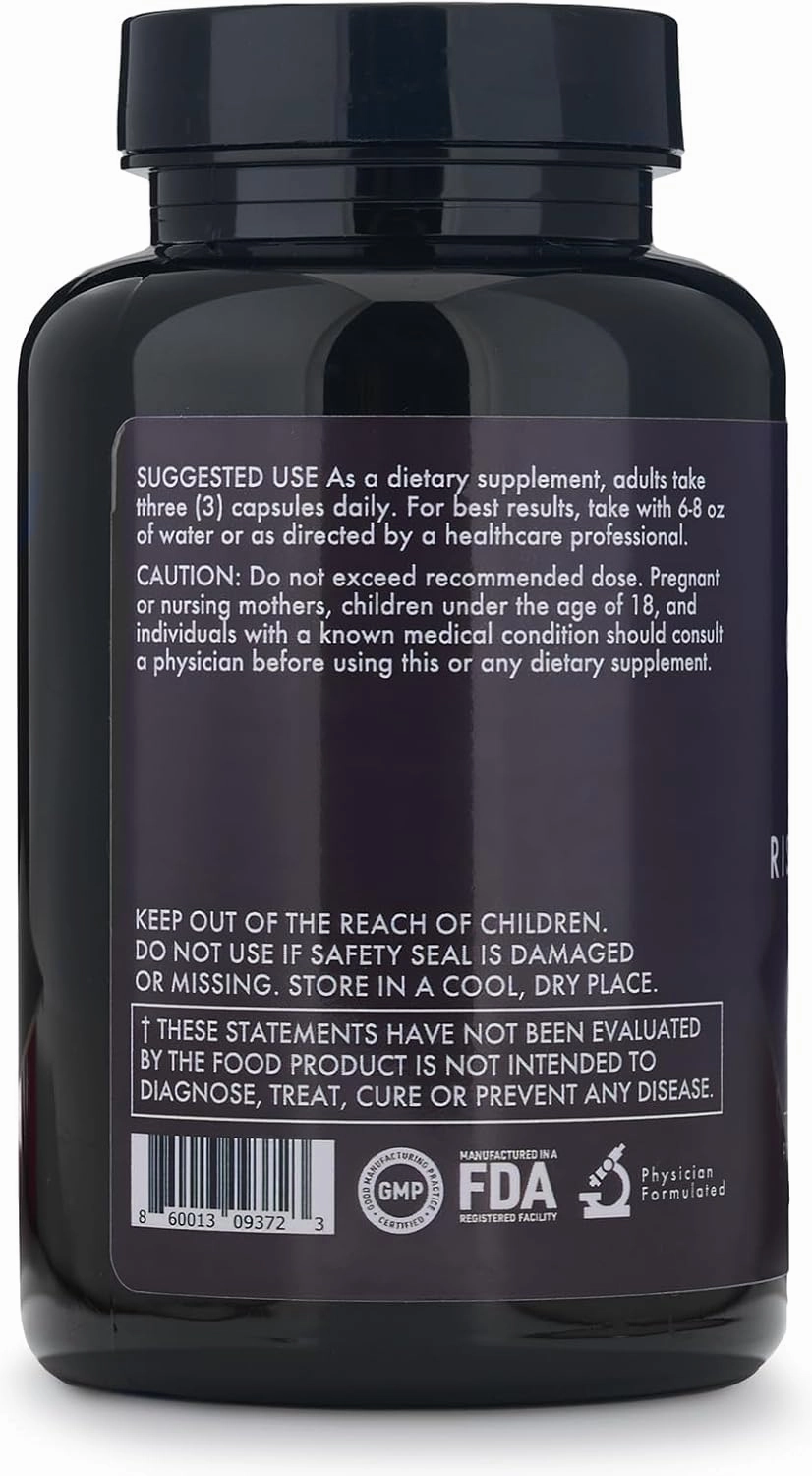 Cloud9 Rise & Unwind PM - Nighttime Wellness Supplement for Relaxation & Rest - Sleep Support Supplement with Herbal & Vitamin Blend for Calm, Restful Sleep - 90 Capsules, 60g