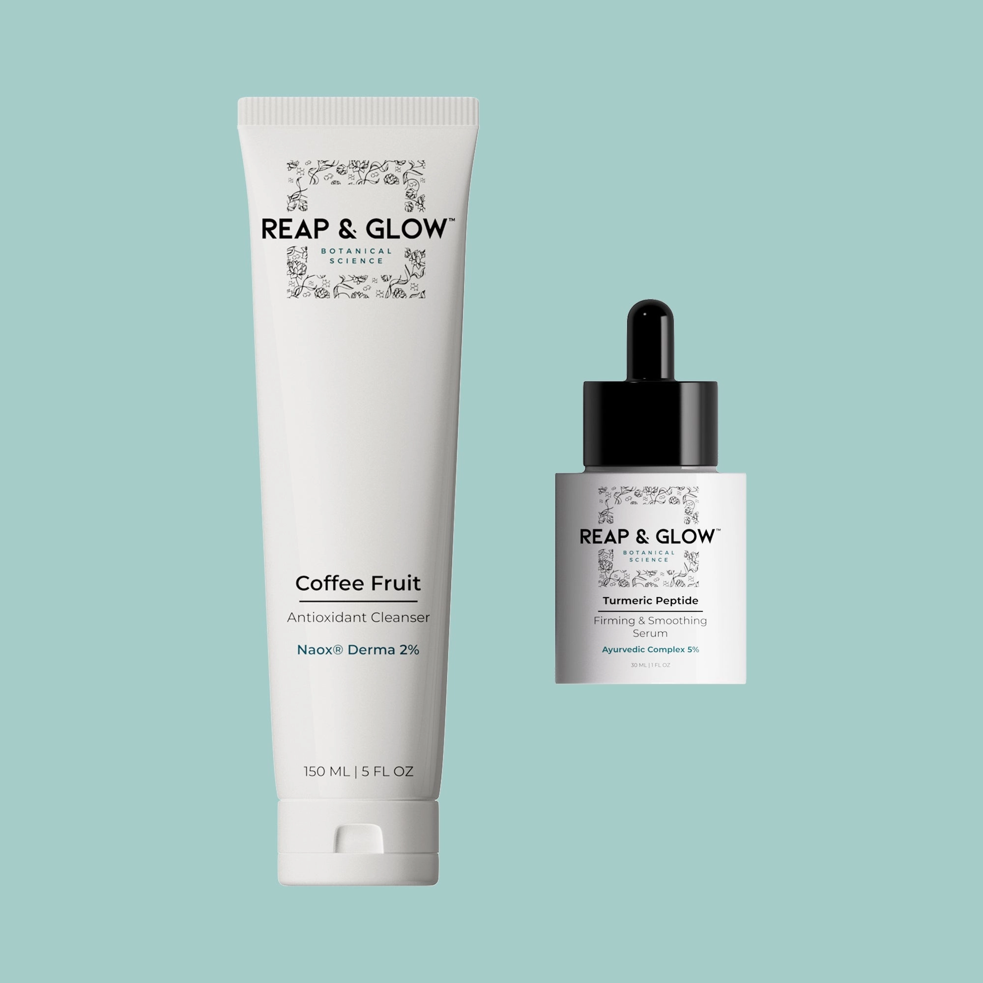 Coffee Fruit Antioxidant Cleanser   Turmeric Peptide Firming & Smoothing Serum