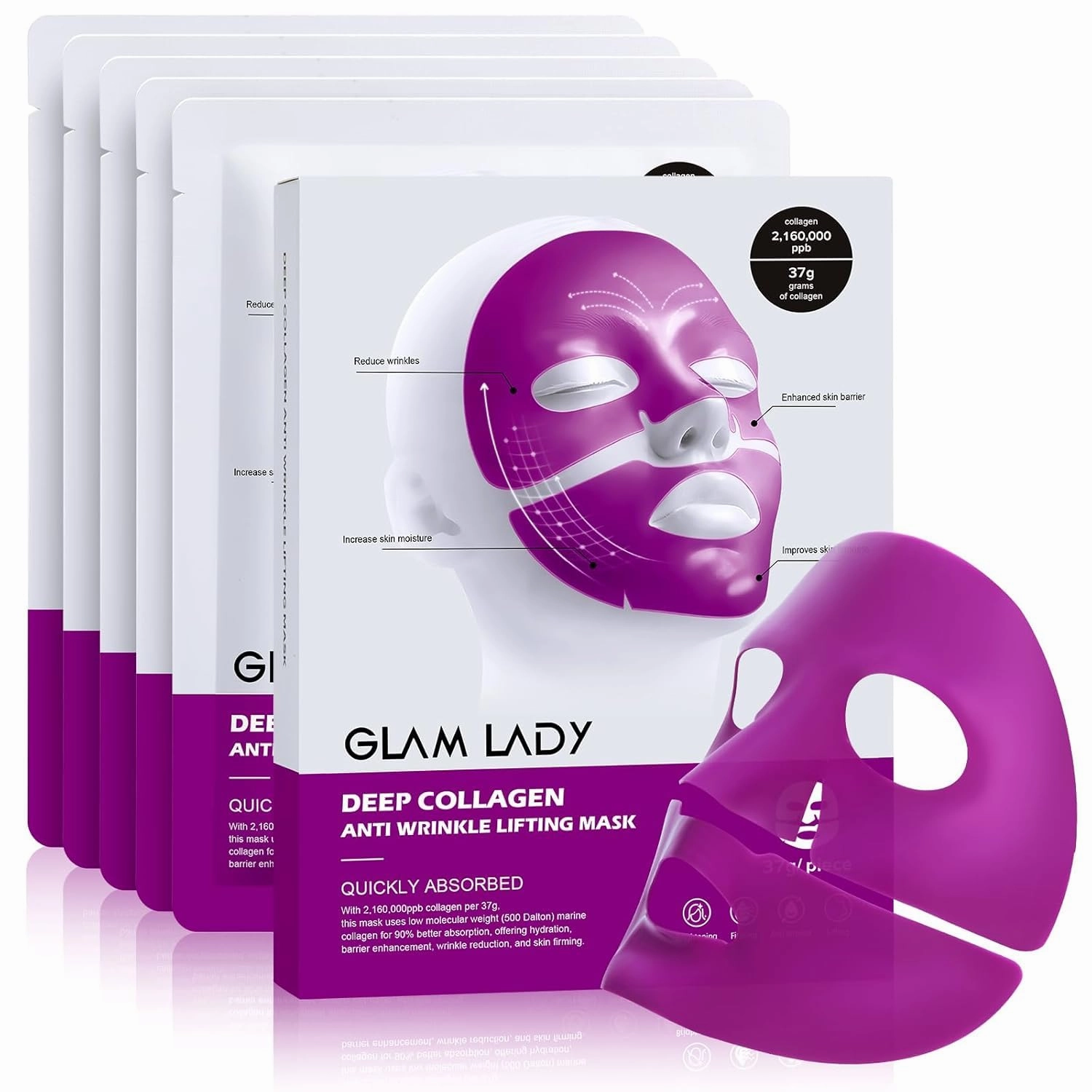 Collagen face mask 4 sheet