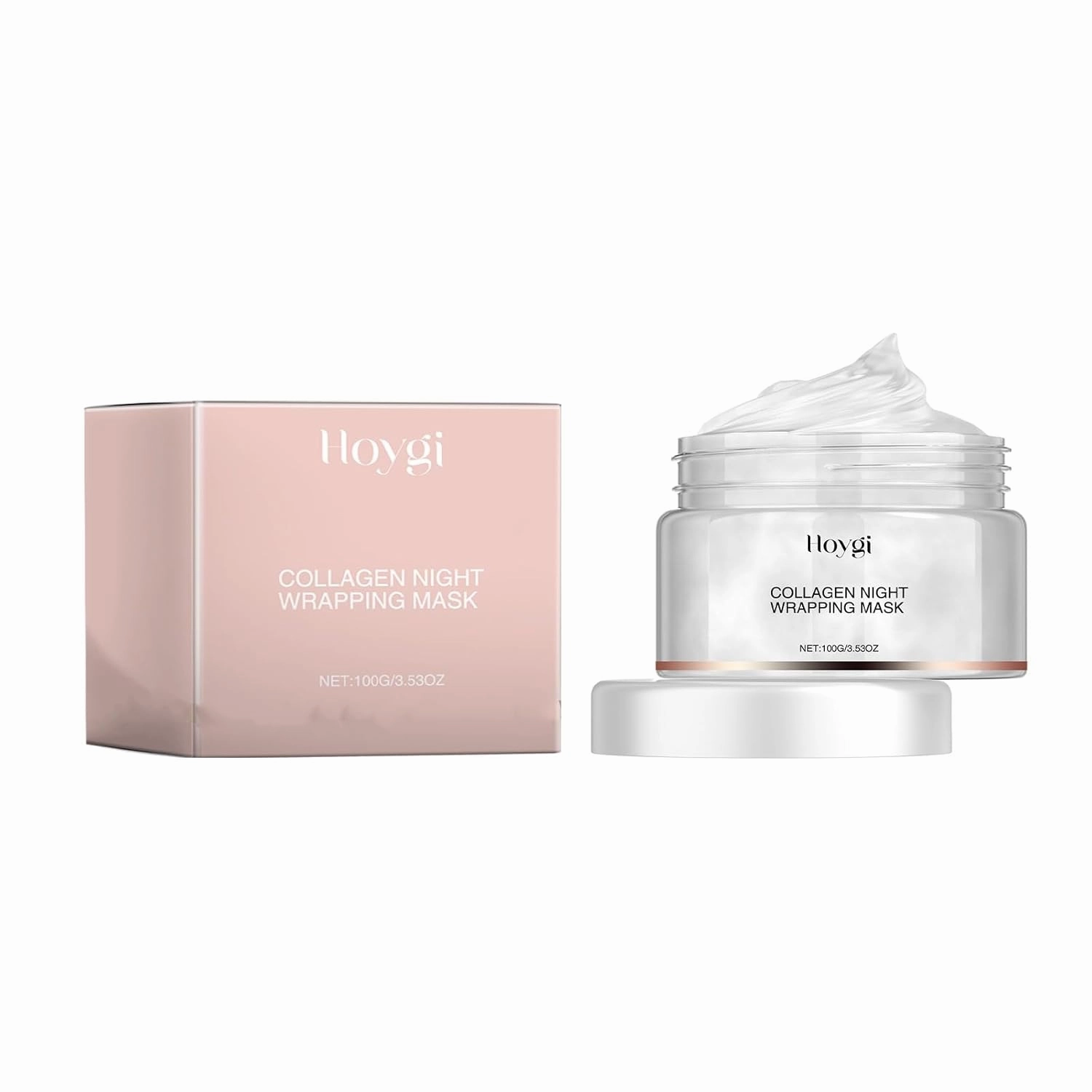 Collagen Face Night Peel Off Mask, Collagen Night Wrapping Mask for Women Face Hydration and Tighten Their Skin (1PCS)