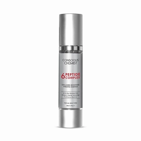 Conscious Chemist 6 Peptide Serum for Face | 50ml | Complex Collagen Boosting Firming Essence for Face, Niacinamide & Hyaluronic Serum, Reduce Fine Lines, Wrinkles, for Men & Women
