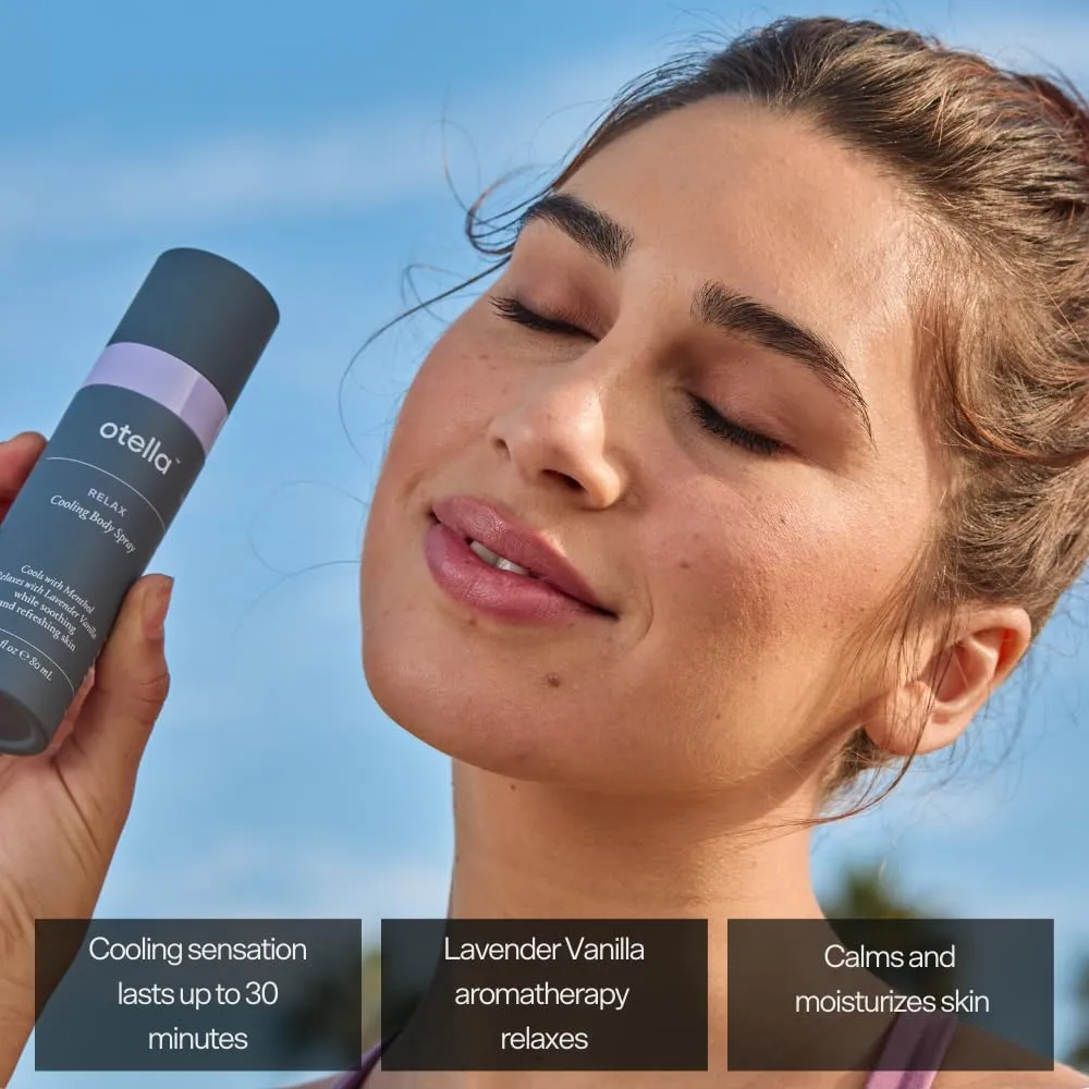 Cooling Body Spray with Menthol and Aromatherapy Lavender Vanilla Scent to Help You Relax, 2.7 oz. | Anytime Immediate Heat Relief | TSA Approved | Gluten Free | Vegan | Paraben Free
