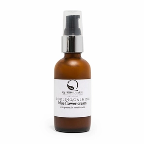 Cooling Calming Blue Flower Cream with Greens, Sensitive Skin moisturizer, 2 fl oz