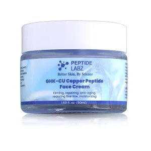 Copper Peptide GHK-Cu Face Cream Anti Wrinkle 1.7 fl oz Anti Aging, Repair, and Firming Daily Face Cream