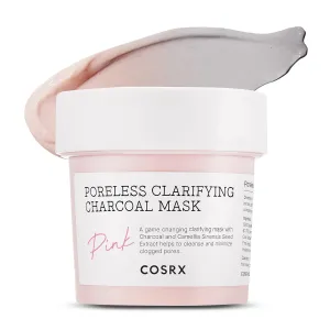 COSRX Pink Pore Clarifying Charcoal Mask 3.8 fl. oz / 110g Blackheads, Pores, Acne Control, Color Changing Fun Skincare, Detox Face Clay Mask, Wash Off Type, Korean Skin Care
