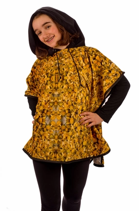 Cozy Chamomile Hoodie Poncho