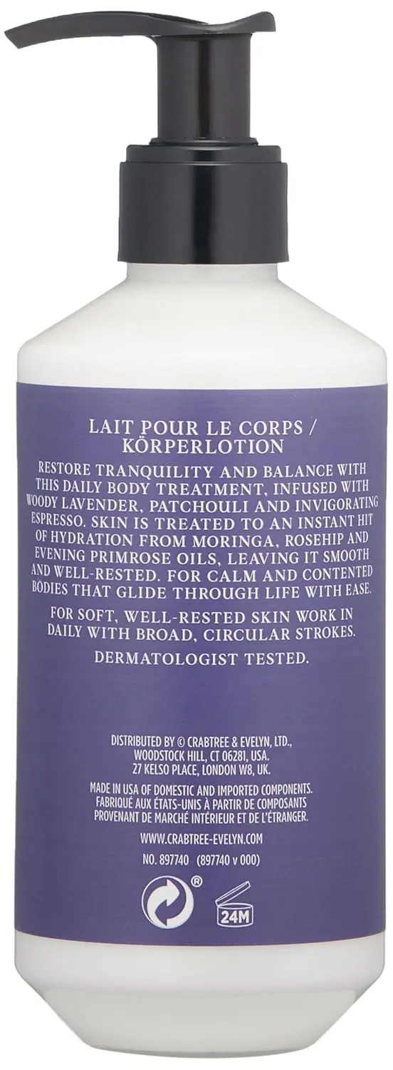 Crabtree & Evelyn Body Lotion, Lavender & Espress, 8.5 Fl Oz