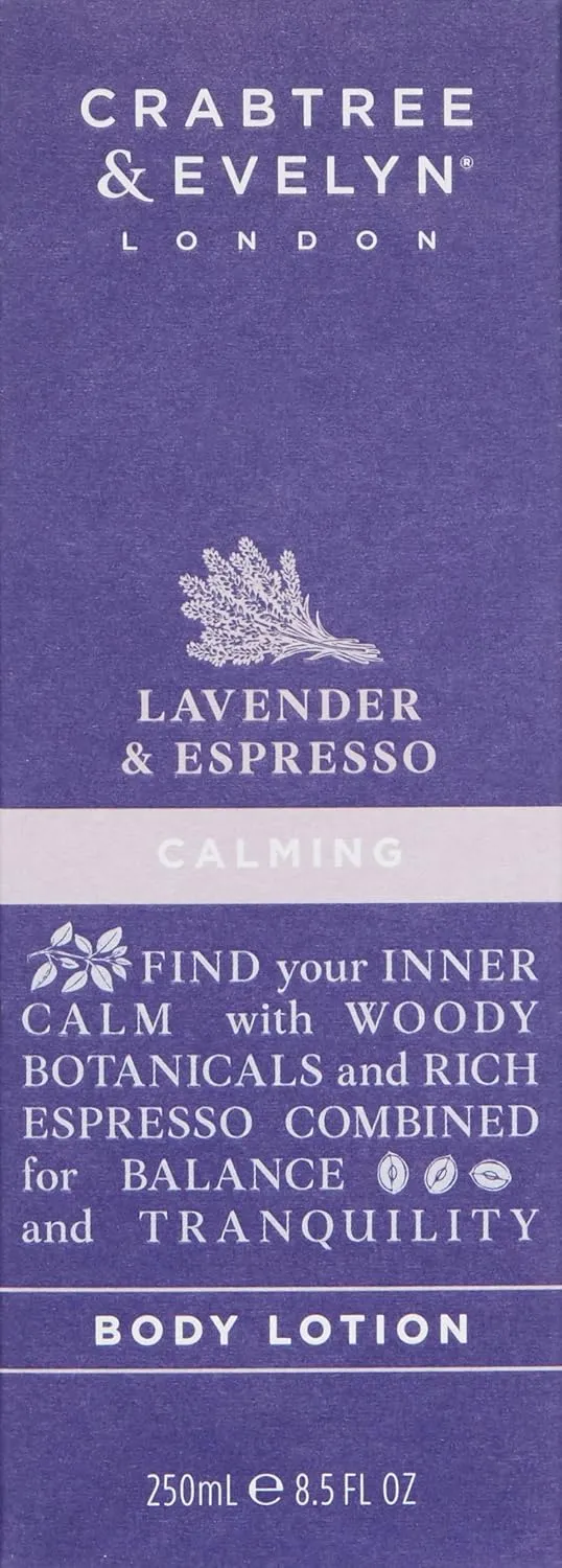 Crabtree & Evelyn Body Lotion, Lavender & Espress, 8.5 Fl Oz