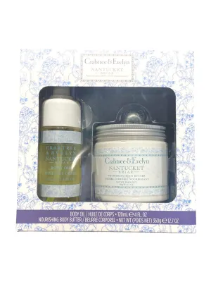 Crabtree & Evelyn Nantucket Briar Nourishing Body Oil & Body Butter Set