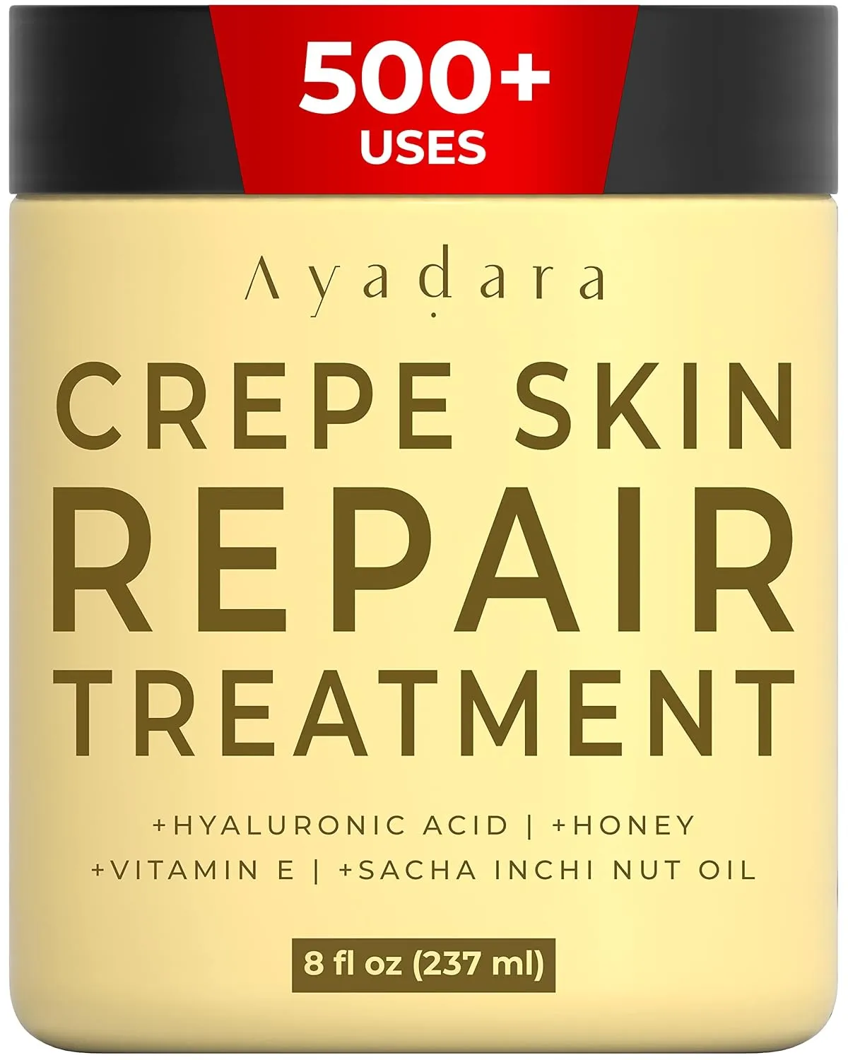 Crepey Skin Repair Treatment 8oz, Firming Lotion for Loose Skin, Crepe Corrector Collagen Cream for Body Skin-Tightening, Wrinkle Cream for Face, Neck, Arms and Legs, 500  Uses