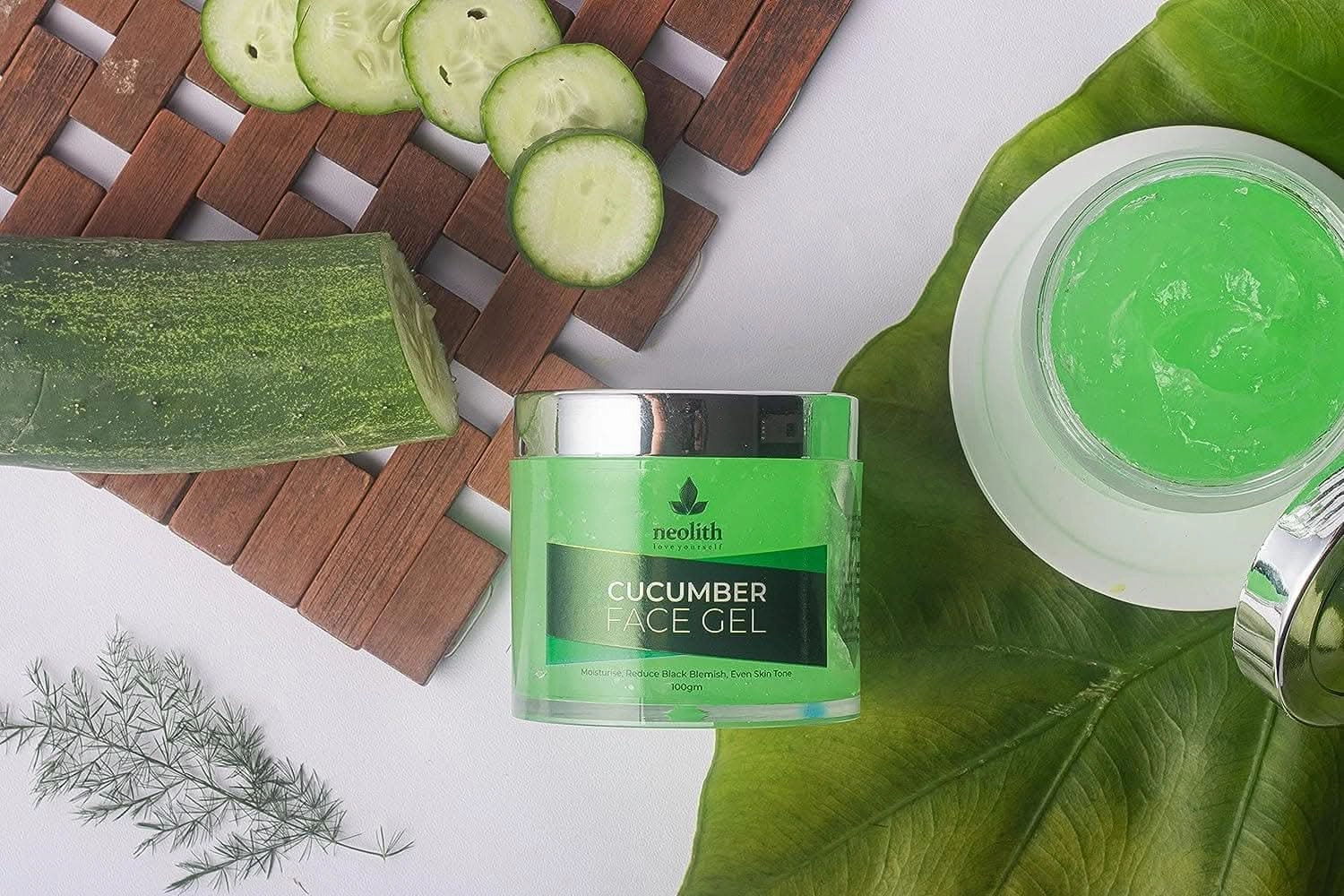 Cucumber face gel: brightening & moisturizing (100gm) | NEOLITH