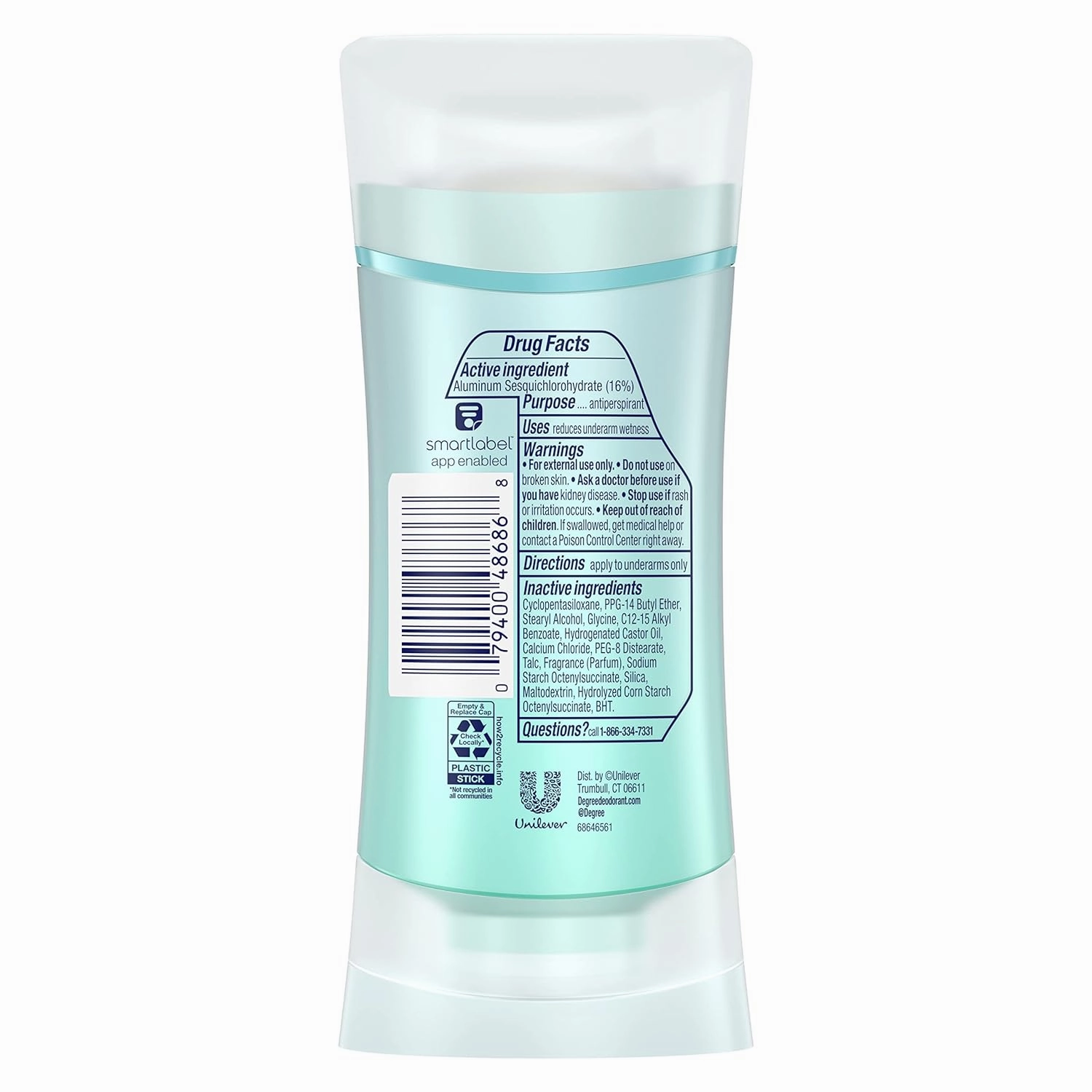Degree Antiperspirant Deodorant 72-Hour Sweat and Odor Protection Lavender and Waterlily Antiperspirant for Women with MotionSense Technology 2.6 oz 4 Count