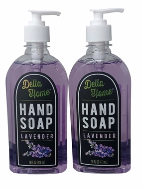 Delta Home Hand Soap Lavender,16 Fl OZ(pack of 2)