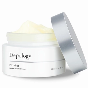 depology Firming Neck & Décolleté Cream, Anti-Aging Neck Cream for Tightening and Wrinkles with IDEALIFT™4%, Retinol, Collagen, Multi-HA Complex, Korean Skin Care Product 1.69 fl. oz